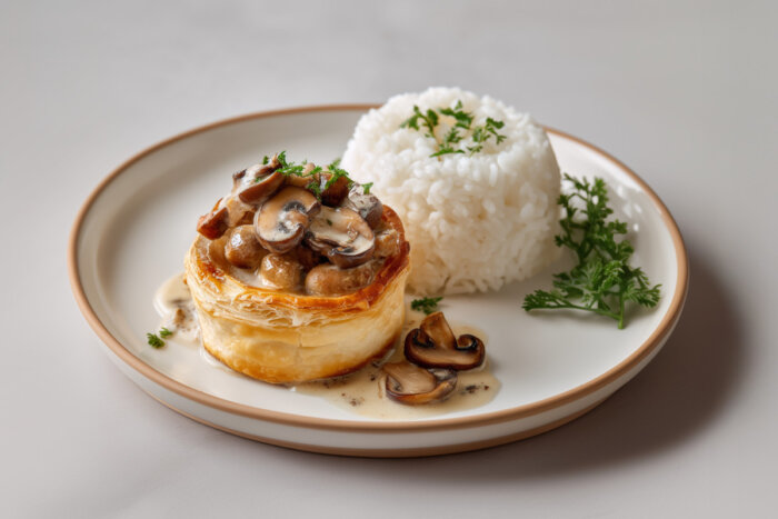 Dorfplatz 9 Rezepte Blaetterteigpastetli